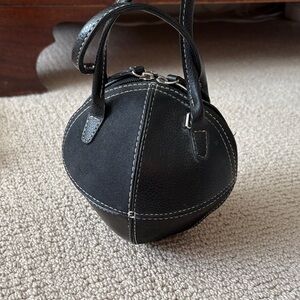 Sondra Roberts Black Round Top-Handle Women’s Bag